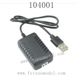 WLTOYS 104001 1/10 RC Buggy Parts 1374 7.4V 2000MaH USB Charger