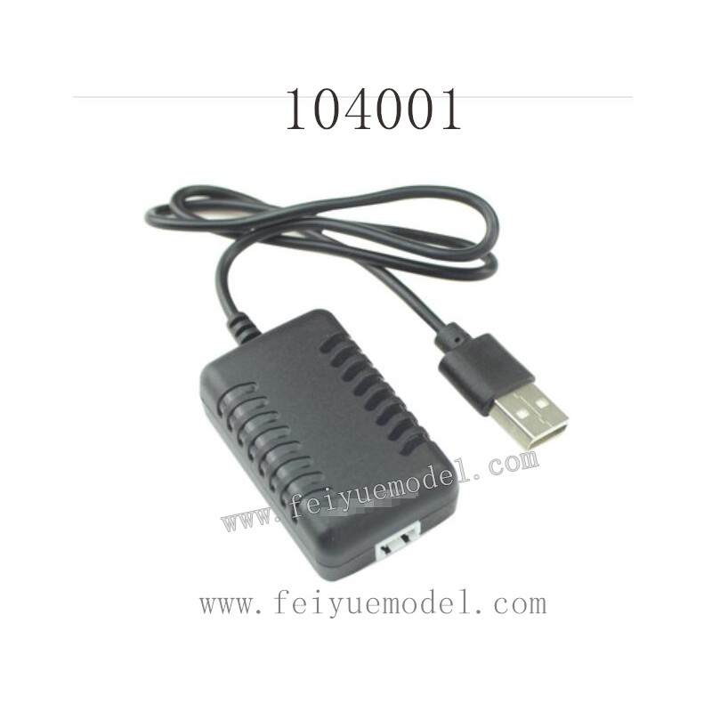 WLTOYS 104001 1/10 RC Buggy Parts 1374 7.4V 2000MaH USB Charger