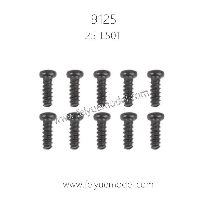 XINLEHONG Toys 9125 Spirit Parts Round Headed Screw 2.6X10PBHO 25-LS01