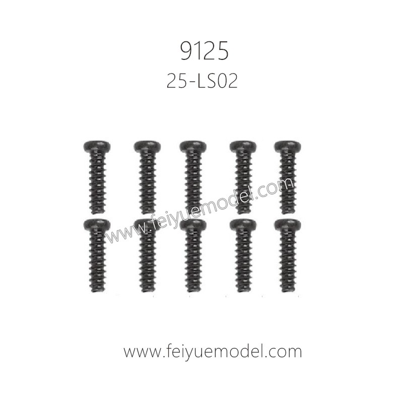 XINLEHONG Toys 9125 Spirit Parts Round Headed Screw 2.6X13.5PBHO 25-LS02