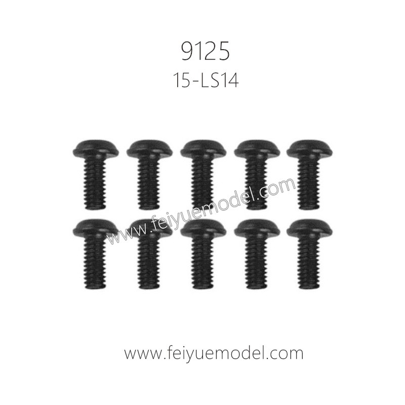 XINLEHONG Toys 9125 Parts Round Headed Screw 2.5X6X5PWMHO 15-LS14