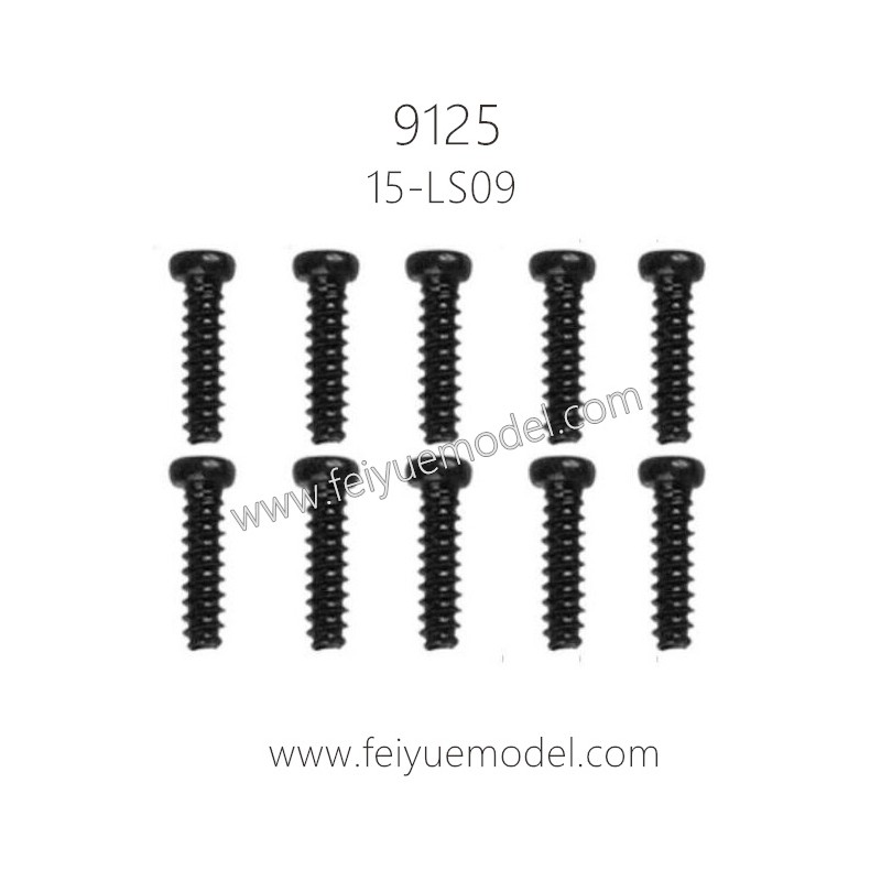 XINLEHONG Toys 9125 Parts Round Headed Screw 2.6X7PBHO 15-LS09