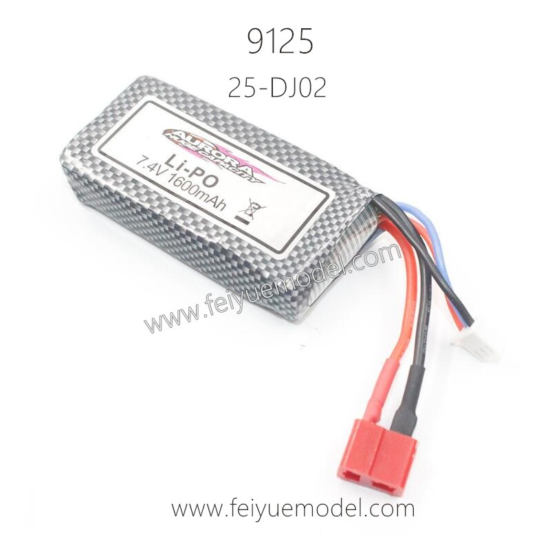 XINLEHONG Toys 9125 Parts Battery 7.4V 1600mAh 25-DJ02