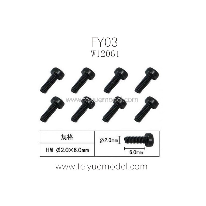 FEIYUE FY03 Parts, Machine Silk Screw W12061
