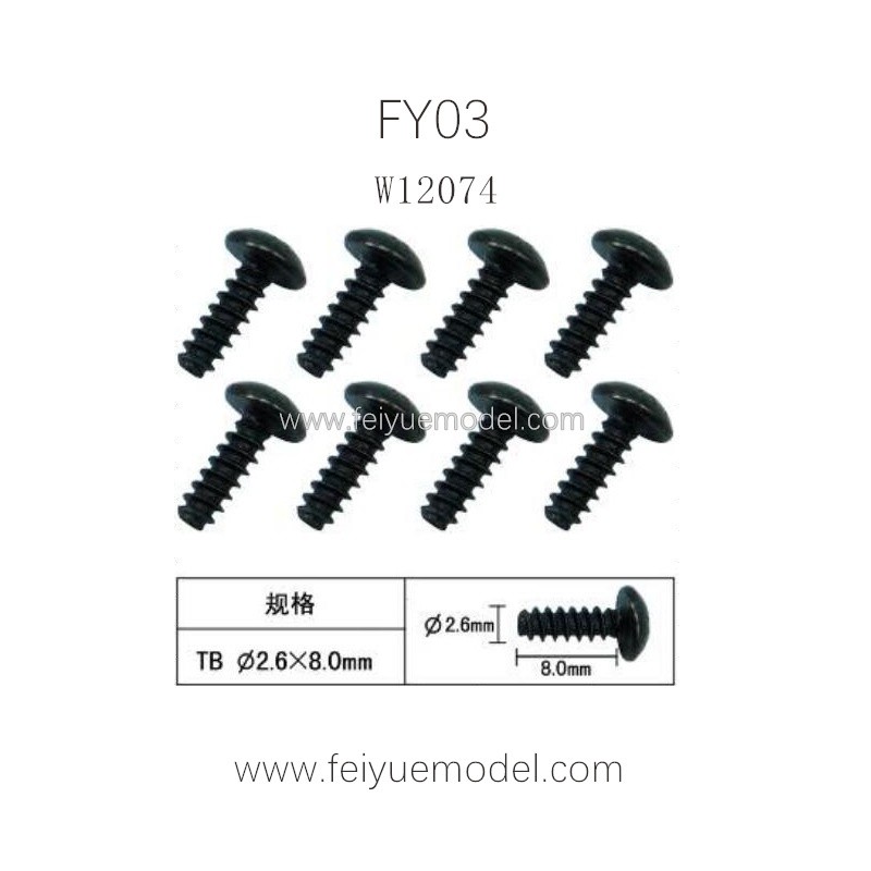 FEIYUE FY03 Parts, Screw W12074